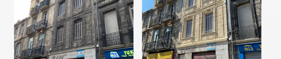Ravalement de façade à Bordeaux : le nettoyage par hydrogommage
